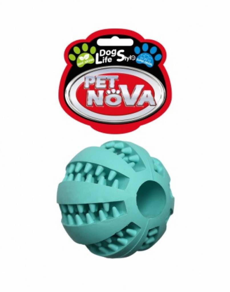 DOG LIFE STYLE Superdental Baseball 5 cm, Minzfarbe, Minzaroma